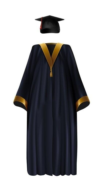 Raj Costume Convocation Dress Gradution Gown and Cap for Kids Adult Men Women Girls College School Degree Gown Academic Gown