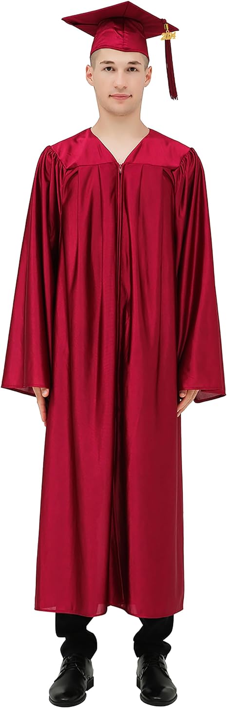 Raj Costume Convocation Dress Gradution Gown and Cap for Kids Adult Men Women Girls College School Degree Gown Academic Gown