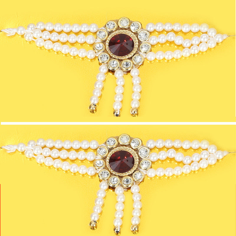 Baby Krishna Brocade Fabric Janmashtami Mythological Character Costume - Yellow and Orange
