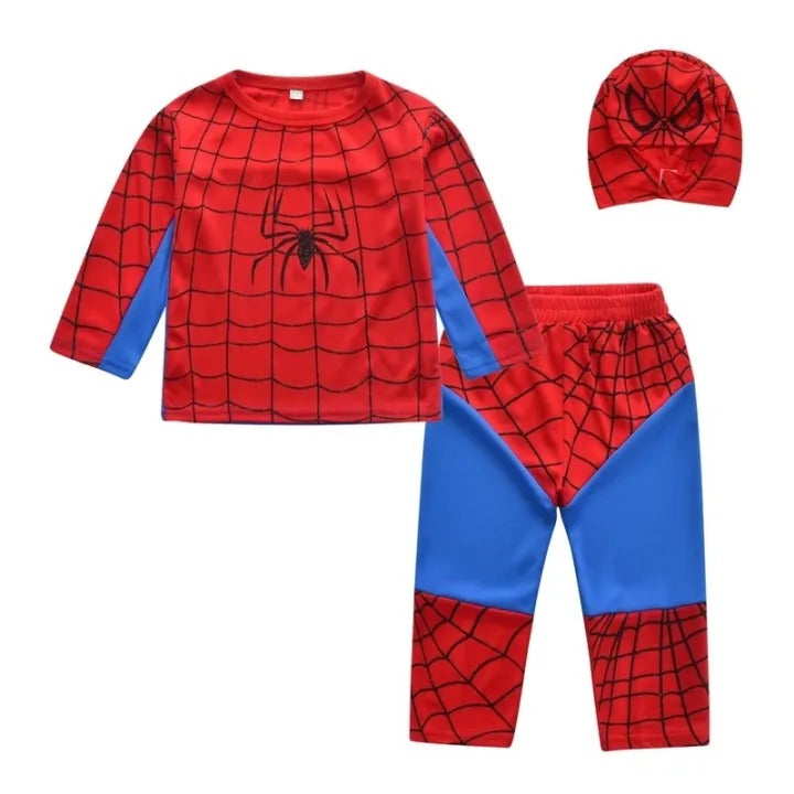 Raj Costume Spiderman Costume For Kids Halloween Dress Fancydress Birthday Gift | Cosplay Bodysuit for Boys and Girls