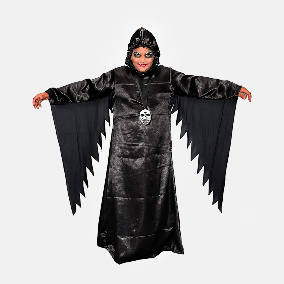 Kids Ghost Halloween Black Scary California Cosplay Fly Gown