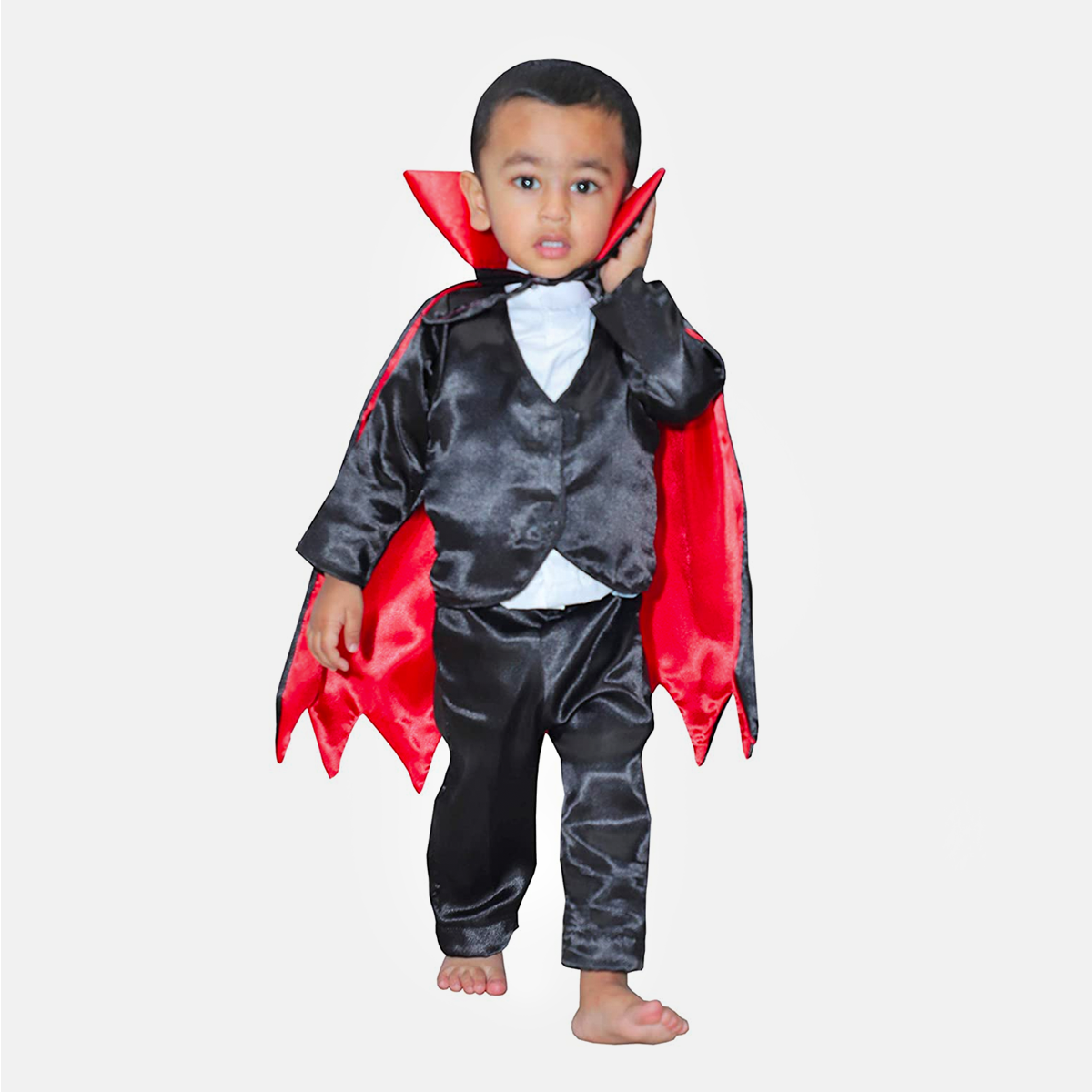 Kids Ghost Halloween Black Scary California Cosplay Fly Gown costume - Vampire