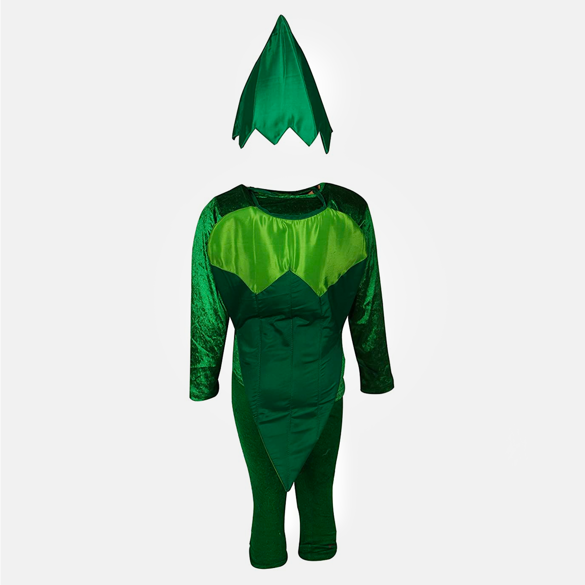 Kids Vegetables Fancy Dress & Costume school function Theme Party - Green - Lady Finger