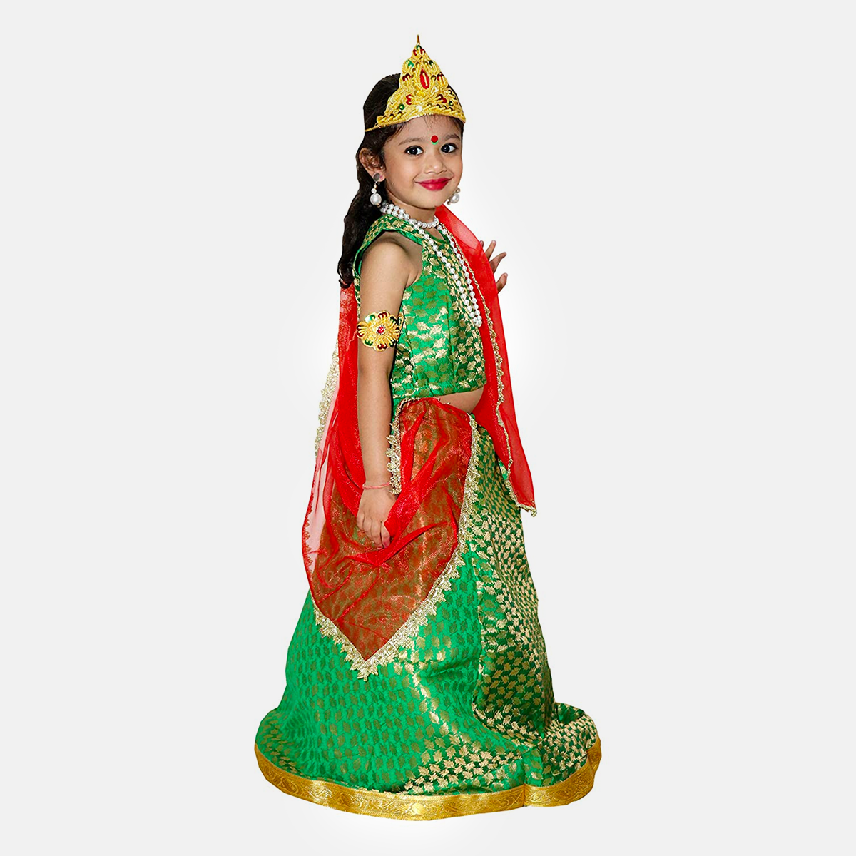 Brocade Fabric Mythological Character Sita Costume