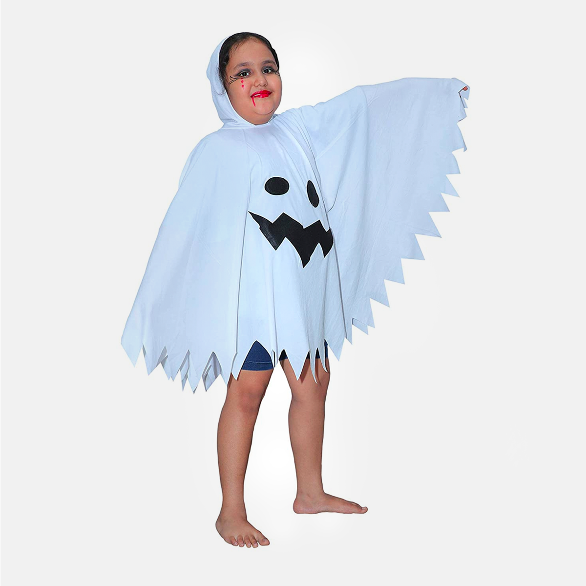 Halloween for Girls, Frock Style California Cosplay Costume in Multiple Colours - White_Pochu