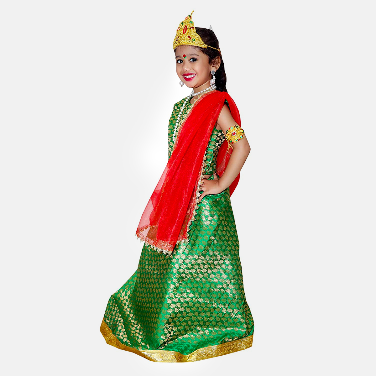 Brocade Fabric Mythological Character Sita Costume