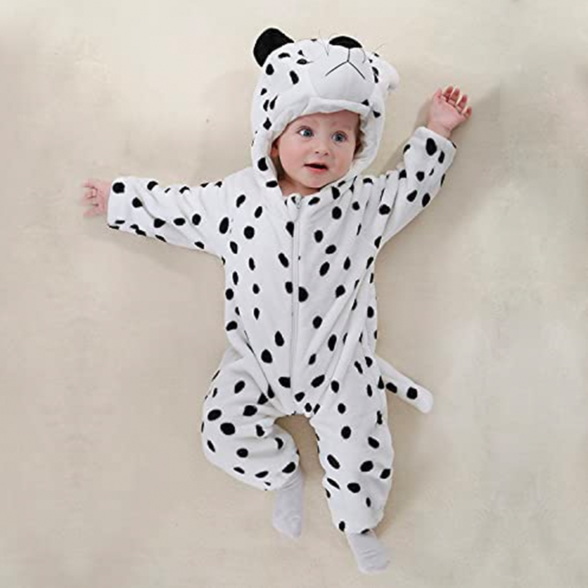 Animal Costume Toddler Winter Autumn Flannel Hooded Romper Cosplay Outfits & Jumpsuit For Unisex Baby & Kids - Winter Dog