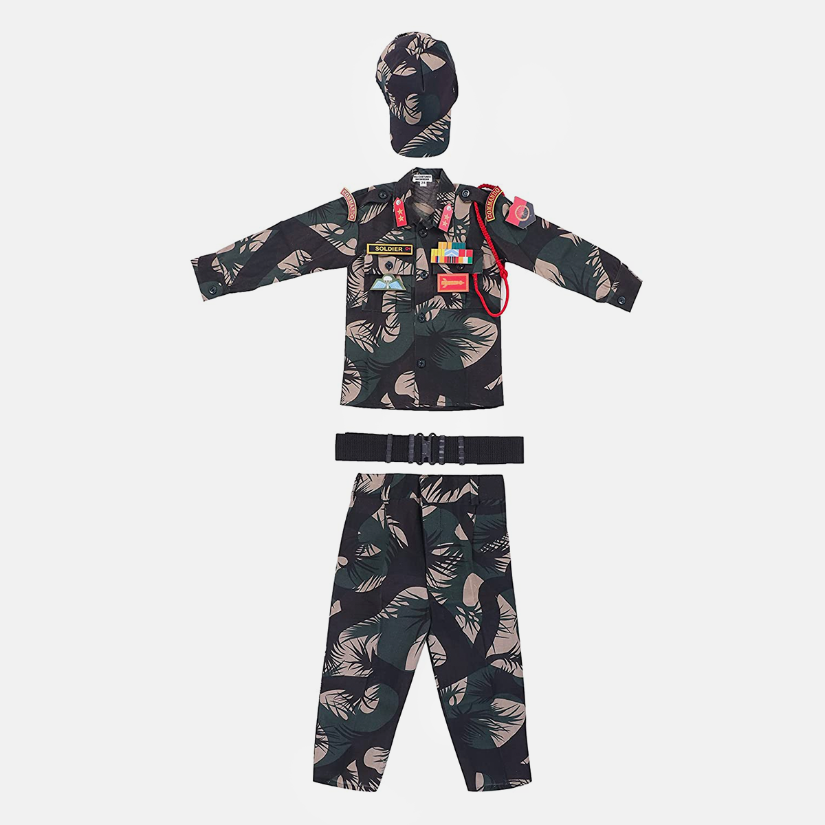 US Army Children's Deluxe Combat Military Soldier Role Play Dress Up,  Camouflage Costume Set with Cap for Boys Kids and Toddlers - Walmart.com