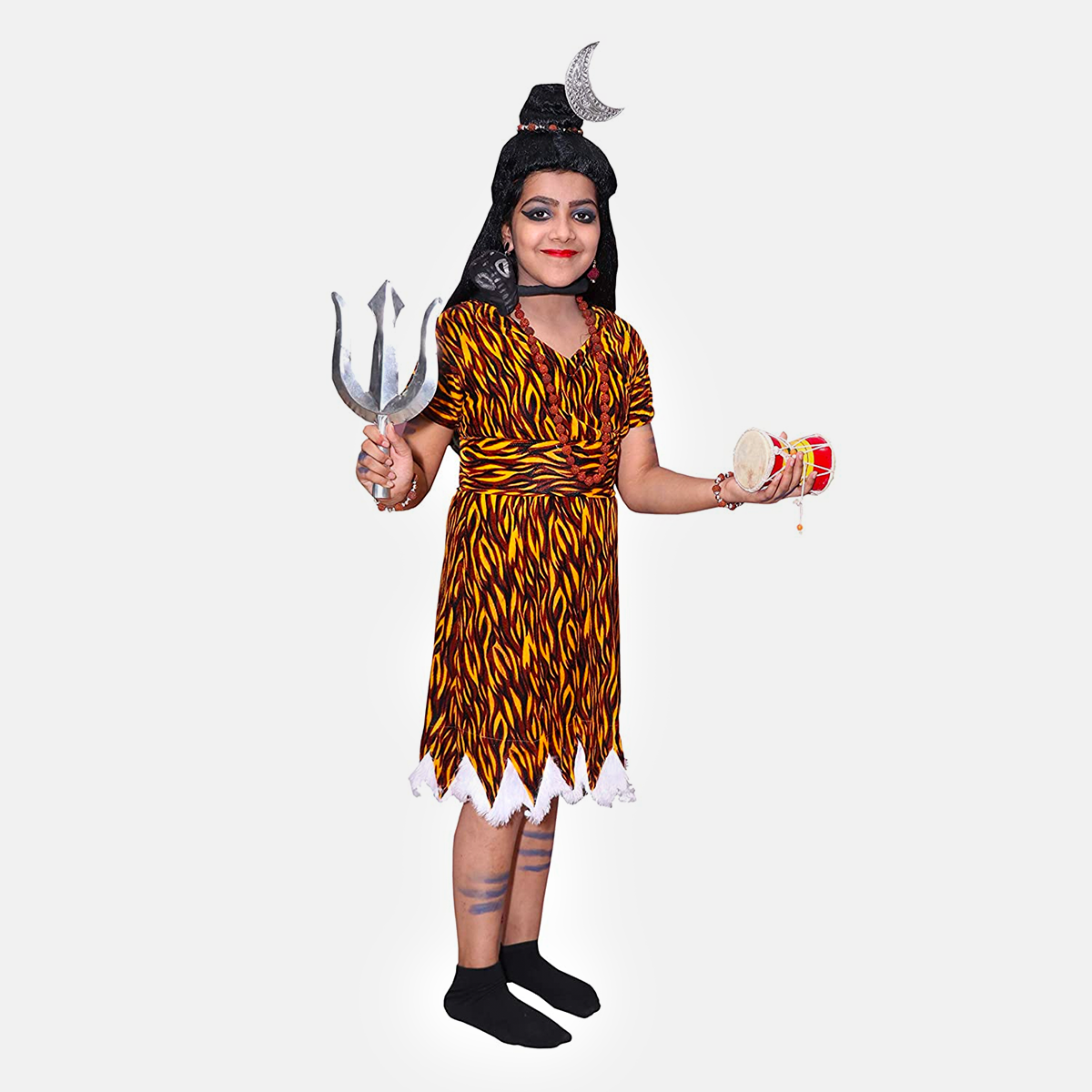 Lord Shiva Dress Set Along with Accessories Size = 3 Inches [ L × B (3 × 6)  Inches ] 1 No : Amazon.in: Home & Kitchen