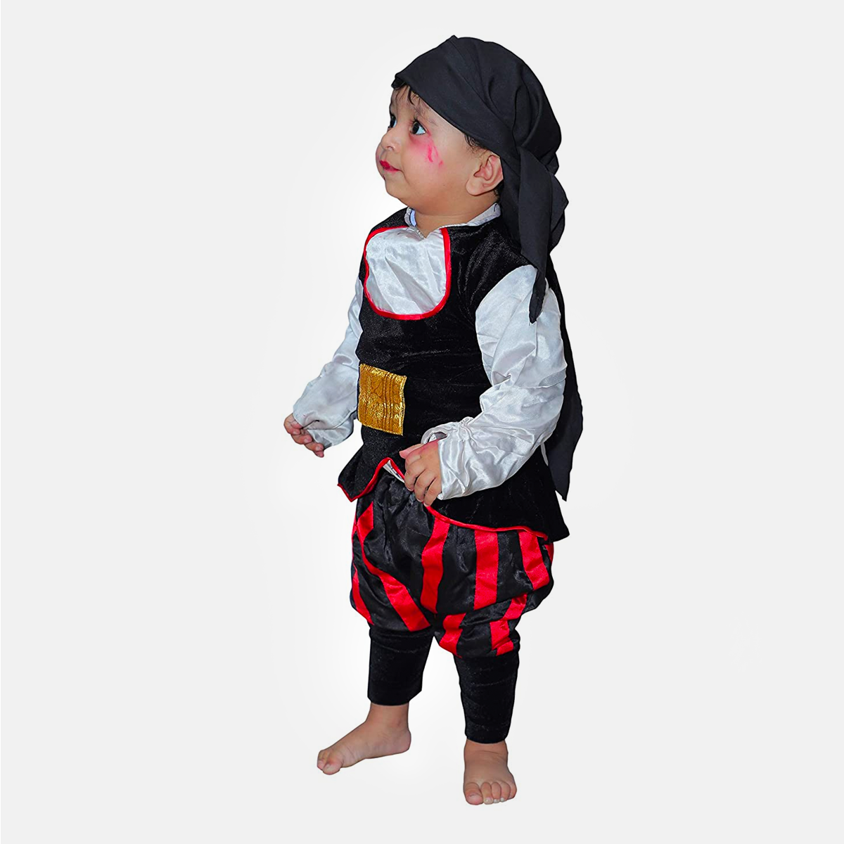Kids Ghost Halloween Black Scary California Cosplay Fly Gown costume - Pirate