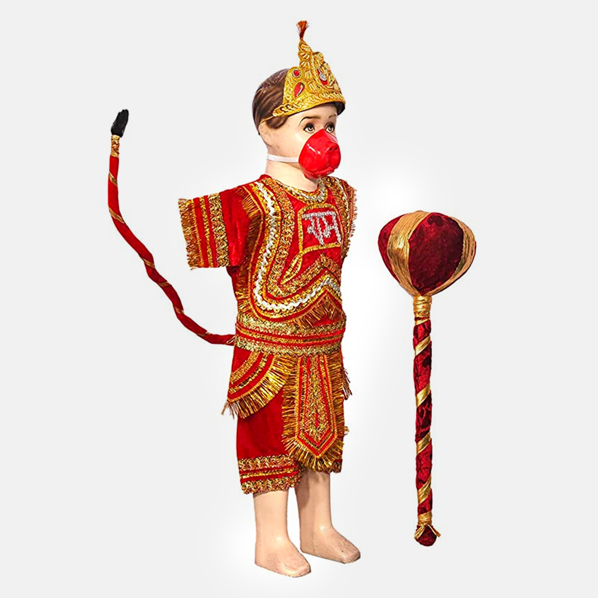 Buy Hanuman Ji Chola Red with Jai Shri Ram on Dress, Hanuman Ji Dress, Hanuman  Ji Vastra, Bajrangbali Chola | Quality Exclusive Pack of 1 Piece | Small  Size Online at Low