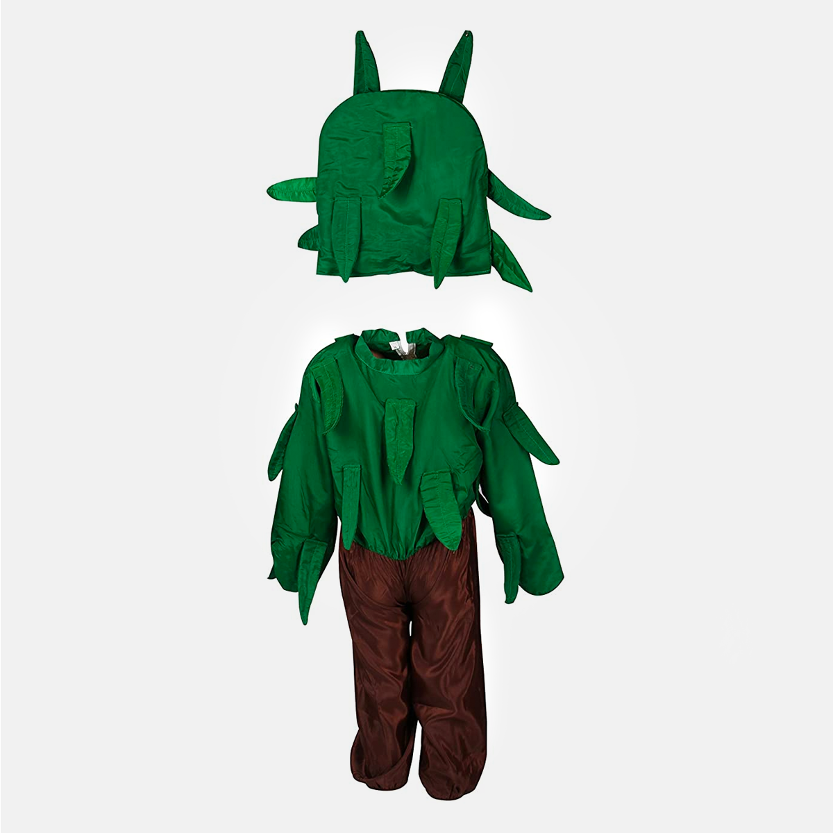 Kids Vegetables Fancy Dress & Costume school function Theme Party - Green/Brown