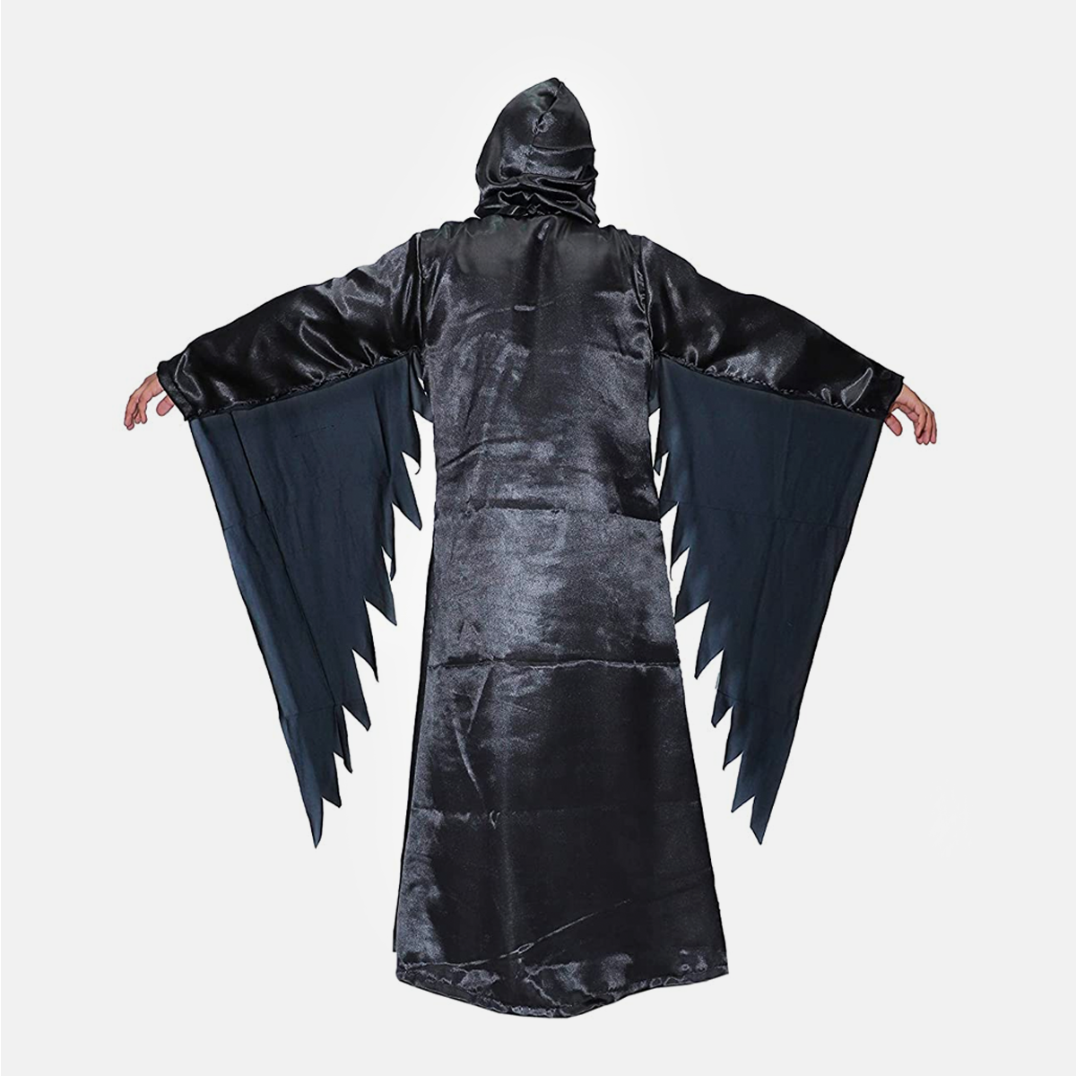 Kids Ghost Halloween Black Scary California Cosplay Fly Gown costume - Black_Choga