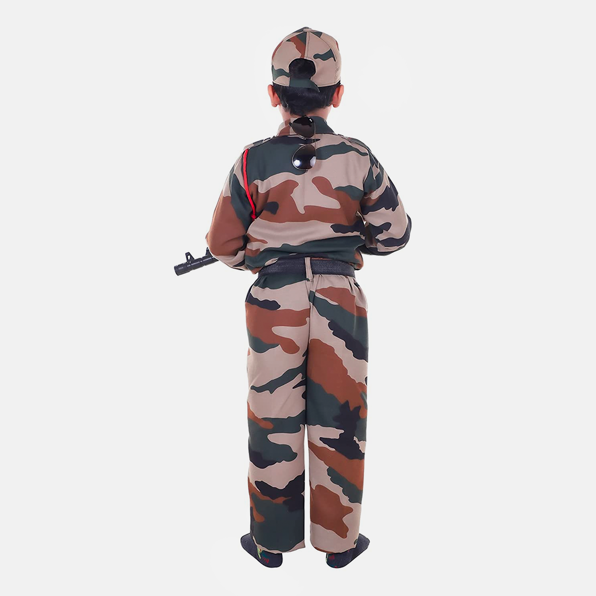 Fabric Fancy Dress with New Print for Cosplay, 7 Pcs Set with Professional Belt, Special Badges, Cap